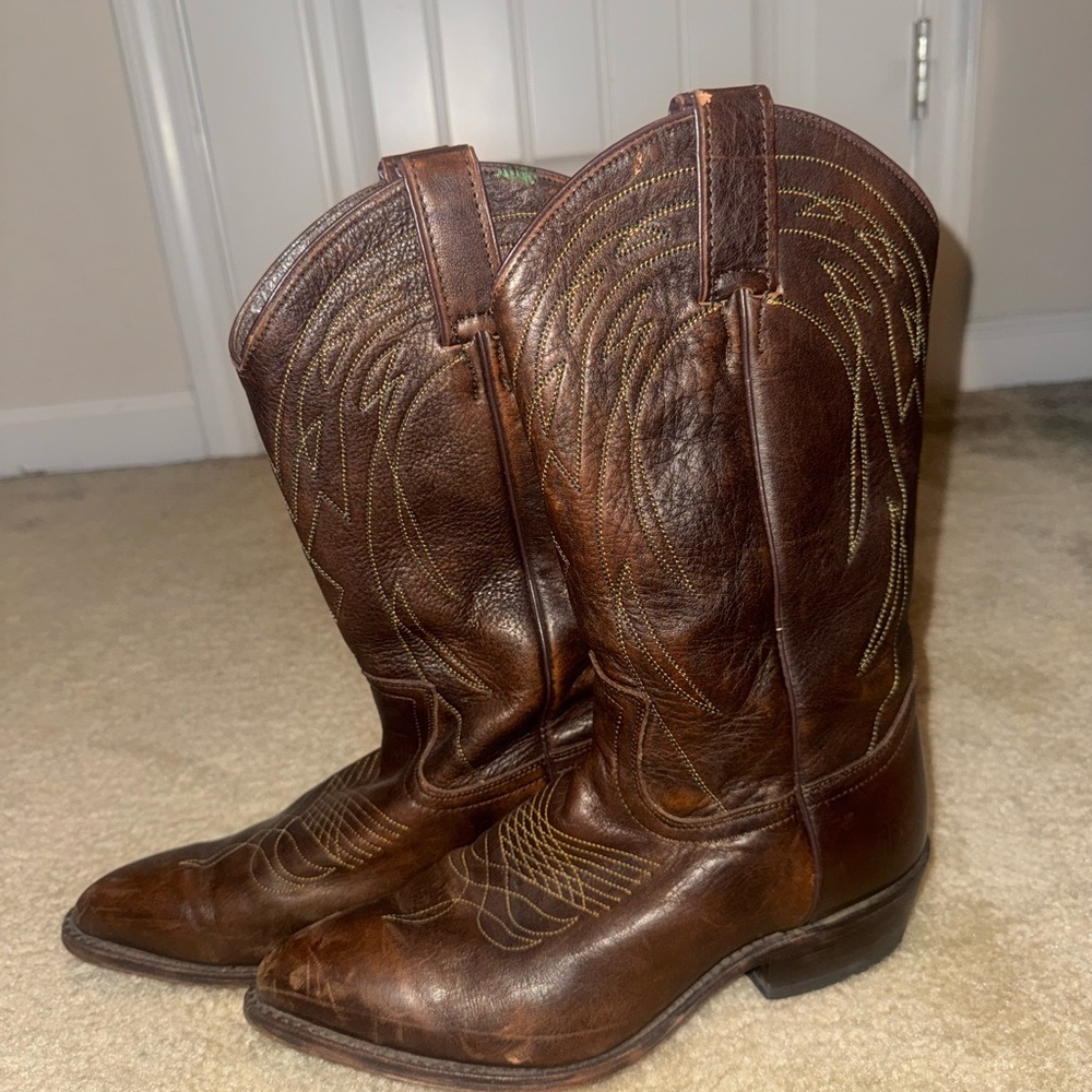 Brown Leather Frye Boots